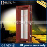 Waterproof Frosted Custom Swing Aluminium Glass Bathroom Door Wooden Corlor for Villa Quality Choice thumbnail-3