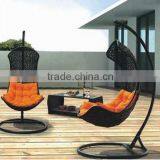 Modern PE Rattan Outdoor Hanging Chair in China thumbnail-1