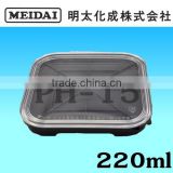 Functional plastic food packing tray with airtight structure
