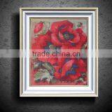 Hot Romantic DIY Diamond Mosaic Pictures For Living Room Flowers Rainbow Rose Red HandMade Diamond Paintings Cross Stitch Kits thumbnail-1