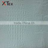 Wholesale Bulk Crocodile Pattern Imitation Leather Fabric,leather Hides With Non-woven Fabric for Sofa,chair,seat ,cushion Cover thumbnail-3