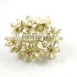 Cream, Small Handmade Mulberry Paper Flower, Wedding Party, Scrap-booking Crafts Pastel thumbnail-2