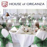 Green Chair Decoration Tie Organza Sash for Banquet thumbnail-1