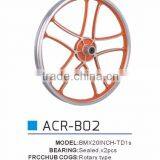 2016 Fixie Gear Wheelset 700c Alloy Bike Colorful Aero Spoke Wheel Bicycle Wheel Set* thumbnail-2