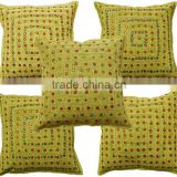 !! BEST DEAL TODAY !! FINE HANDMADE EMBRIODERY MIRRORWORK BOHEMIAN CUSHION COVERS