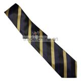 Uniform Tie with stripes Blue, Black, Golden