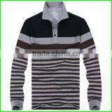 Cassic Style Fashion Designer Stripe Polo T-shirts or Men Stripe T-shirt and Long Sleeve Polo With High Quality Made in China thumbnail-1