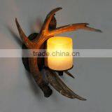 Rural Style Light Resin Antler Creative Light Deer Horns II Wall Lamp thumbnail-1