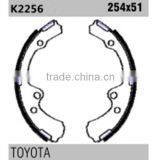 brake shoe manufacturers K2256 GS8143 for Toyota relined brake shoes