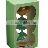 Custom Painted Technique Wooden Hourglass Sand Timer Wholesale for 30 Second Quality Choice