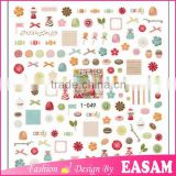 Fashion Candy and cake design 3D nail art sticker decals 1-049