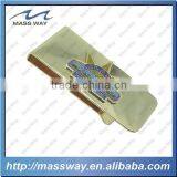 Top Quality Promotional Novelty Paper Brass Metal Gold Money Clip