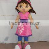 HI CE Hot Sale Funny Plush Pretty Girl Mascot Costume for Sale thumbnail-1