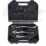 2015 NEW Chrome Vanadium 72Teeth Quick Release Curved Ratchet Handle Socket Wrench Set thumbnail-2