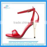 Popular one strap sandals sexy lady high heel shoes