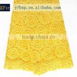 Best Selling Yellow Cord Lace African Fabric Nigerian Styles Wholesale Guipure Lace Wedding Dress Top Quality Embroidery Lace thumbnail-5