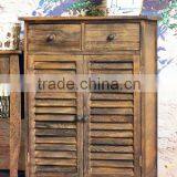 American Rural Antique Wood Shoes Cabinet thumbnail-3