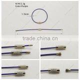 Outdoor Hiking Purple Stainless Steel Wire Keychain Cable Keyring thumbnail-6