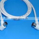 TV Antenna Cable Right Angle Pal Male to Pal Female Coaxial Cable 3C2V RG59 RG6 for RF TV Connection thumbnail-1
