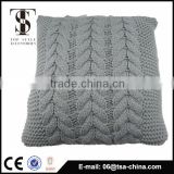 Fashion knitted Decorative Case Linen Cotton Cushion For Sofa