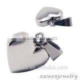 Heart Stainless Steel Logo Engraved Jewelry Tag Charm