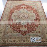 Handmade Wool Rug Iranian Wool Rug Chinese Design Oriental Wool Carpet thumbnail-1