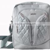 Polyester Men's Shoulder Bag Silver 8018A140003