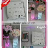 High quality battery operated LED wedding decoration light base/LED vase base light
