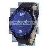 New Wrist Watches Men's Sport Military Quartz Black Leather Watch Strap thumbnail-3