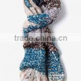 Helsinki Cool Burgundy, Tan, and Navy Blue Silk Woolen Scarfs for Girls thumbnail-1