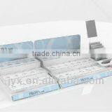 Acrylic Cosmetic Product Display Stand With Brochure Holder