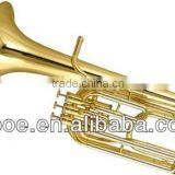3 valves gold lacquer Bb Baritone Horn-BH601G