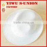 Custom Non Woven Carnival Decorate White Fedora Hats