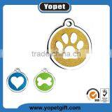 Claw Shape Hollow Logo Metal Dog Tag Necklace thumbnail-1