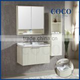 HIGH QUALITY LAVATORY CERAMIC BASIN WITH PVC CABINET