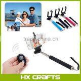 Selfie Stick Handheld Monopod + Bluetooth Shutter Remote Control for Smartphones