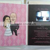 Hot 4.3inch Customized Lcd Wedding Invitation Card Lcd Greeting Brochure for Gifts