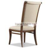 Nailhead Dining Chairs, Leather Cushion Dining Chair thumbnail-1
