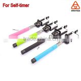 Extendable Handheld Audio Cable control selfiestick Monopod for smartphone