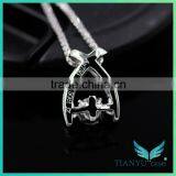 Moissanite Diamond Pendant Designs, 0.5CT VVS Clarity Moissanite Diamond Pendant Set for Women thumbnail-2