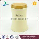 Wholesale Ceramic Modern Food Storage Jars With Wooden Lid thumbnail-4