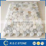 Italy Calacatta Gold Marble Mosaic Tiles Iridescent Floor thumbnail-1