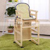 Wholesale Wooden Baby High Chairs Multi-function Baby Chair for Restaurant Portable Baby High Chair thumbnail-2