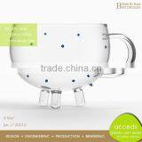 Clear Glass Thermos Mug With Handle Mug Glass thumbnail-6