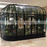 Beautiful Design Tempered Glass Greenhouse / Steel Garden Greenhouse thumbnail-1