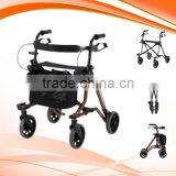 4 WHEELS ALUMINUM 6.4 KG EXTRME LIGHTWEIGHT ROLLATOR ( Walker,walking Aid) thumbnail-1