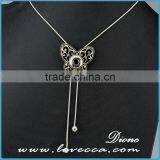 Bulk Price Fashion Design Rhinestone Snap Button Jewelry Necklace Interchangeable Custom Snap Necklaces thumbnail-1