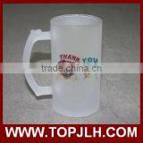 16oz Frosted Glass Sublimation Beer Mugs thumbnail-4