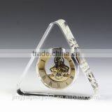 Triangle Shape Personalized Crystal Clock thumbnail-1