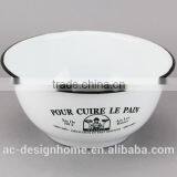 ROUND ENAMEL IRON BOWL thumbnail-1